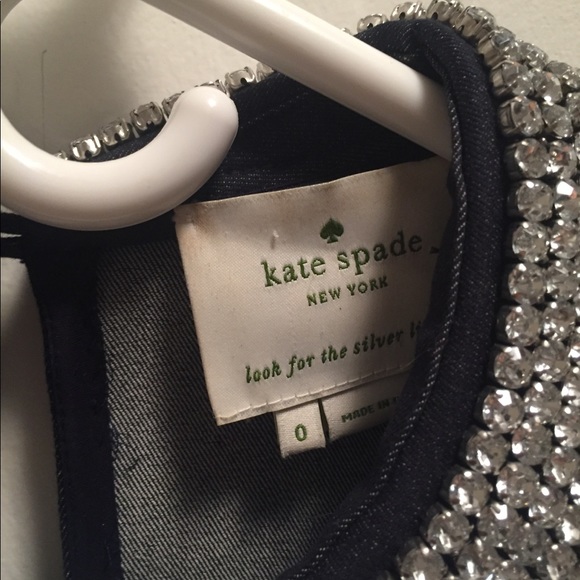 Kate spade denim dress with rhinestones - Picture 5 of 7